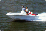 Bay Style V-Hull Center Console Outboard Trailerite Hot Shot Semi-Custom Boat Covers by Taylor Made Products