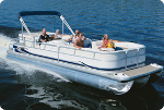 Taylor Made Products Pontoon Boat Full Deck Cover Trailerite Hot Shot Semi-Custom Boat Covers