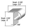 Taylor Made Products "P" Profile Rubber Dock Edging Diagram